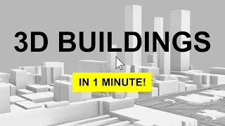 3D BUILDINGS in 1 MINUTE! - Download OpenStreetMap Data Fast, Simple and Free!