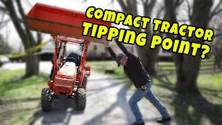 #46 Kubota B2601 Compact Tractor Tipping Point?