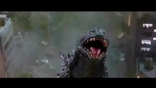 Godzilla 2000 Vs UFO With Custom Sound Effects part 1 (Godzilla 2000)