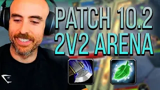 10.2 Arms Warrior / Resto Druid 2v2 Arena (Season 3 Begins!) - WoW Dragonflight Patch 10.2