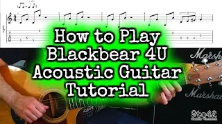 Blackbear 4U guitar lesson Tutorial