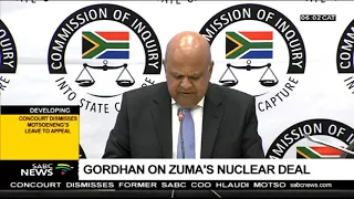 Gordhan on Zuma's nuclear deal