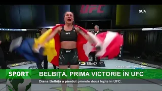 Diana Belbiță a făcut istorie!Prima victorie în UFC!