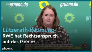 Pressekonferenz mit der Grünen-Bundesvorsitzenden Ricarda Lang