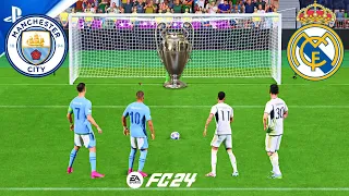 RONALDO VS MESSI / MAN CITY VS REAL MADRID / FC 24 PENALTY SHOOTOUT / UCL FINAL