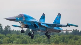 Su-34 Russian  fighter-bomber/Сухой Су-34 RF-95803 / 03  RF-92252 / 04  Кубинка (UUMB)