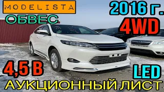 Toyota #Harrier #2016 год, 2.0 #4WD, комплектация «Elegance» обвес MODELISTA🔥 #4,5 балла✅