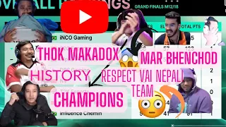 nepalese played like champions 😳-EPIC reaction by big streamers 😱🇳🇵🥹pmgc 2022 grand final day#2