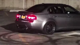 CRAZY BMW M3 E90 TUNED POP AND BANG BACKFIRE FLAMES LOUD