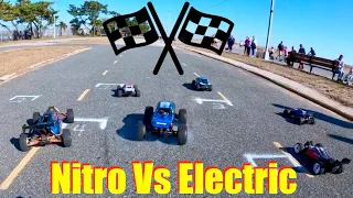 HPI Savage XL 3-SPEED Vs Electrics - Can Nitro Hang With Brushless - Let's Run It