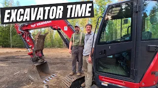 It's Getting REAL // DIY Barn Building: Renting An EXCAVATOR To Prep Site For Construction