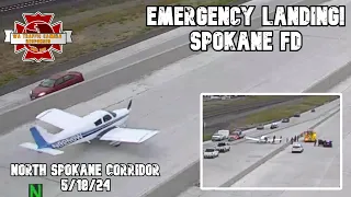 SPOKANE: Plane makes emergency landing on the highway