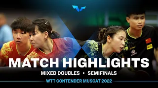 Liu Yebo/Chen Xingtong vs Qian Tianyi/Zhou Qihao | XD | WTT Contender Muscat 2022 (SF)