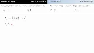 [Zad13] Matura próbna 7 marca 2012