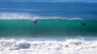 Surfing First Big swell of the year at Blacks Beach! (2020)