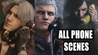 Devil May Cry 5 - All phone scenes and dialogues