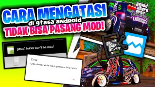 CARA MENGATASI ANDROID 11+ (KEATAS) TIDAK BISA PASANG MOD DI GTA SA ANDROID ‼️