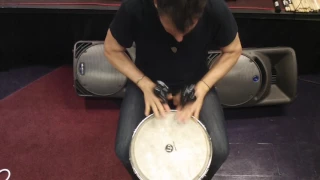 Ed Bettinelli Thumb Thang with a djembe