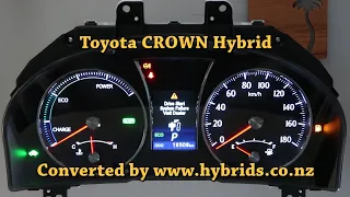 Toyota CROWN Hybrid AWS210 Pre-restyle Instrument Cluster Japanese to English Conversion