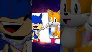 Classic Tails VS Galaxy Sunky (me) #shorts
