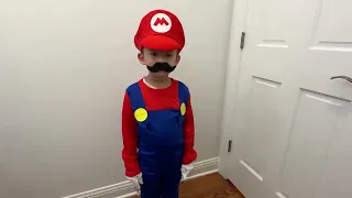 Honest review of Super Mario Costume for my 5 yr old