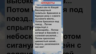 Пошел как-то Кощей Бессмертный топиться.... Анекдоты! Шутки! Приколы! #анекдот