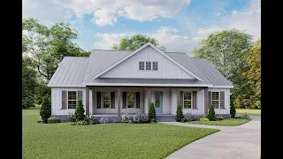 EXCLUSIVE MODERN FARMHOUSE PLAN 009-00297 WITH INTERIOR