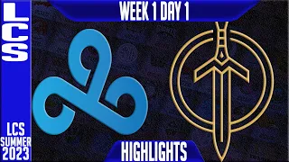 C9 vs GG Highlights | LCS Summer 2023 W1D1 | Cloud 9 vs Golden Guardians