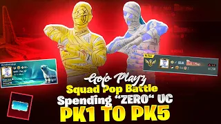 Squad Popularity Battle Journey Pk1 to Pk5 |🤯"ZERO" Uc Spended on Pop Battle I How to Win Pop Battle