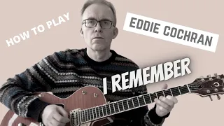 I Remember | Eddie Cochran | Guitar Lesson and TAB download