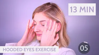 Hooded Eyes 13 Minute Face Fitness Exercise | Face Fitness, Facial Fitness, Facial Yoga