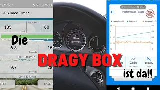 Lohnt sich die Dragy Box? | Vergleich mit Handy-App | GPS Race Timer | 100-150 Test