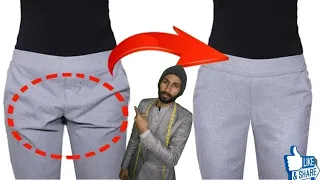 Sewing tips & tricks//how to fix creases on the trousers simply// pant trouser sewing tips