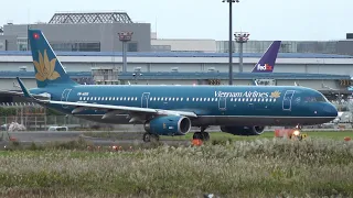 Vietnam Airlines Airbus A321 VN-A615 Takeoff from NRT 16R