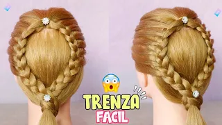 👱‍♀️Peinados fáciles y rápidos☀️/ 👱‍♀️Peinados con trenzas hermosos☀️