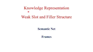Semantic Network & Frame