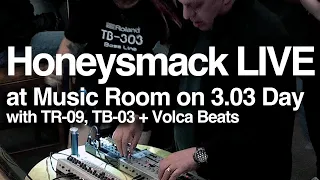 Honeysmack LIVE Acid Techno at Music Room on 3.03 Day with TR-09, TB-03 and Volca Beats