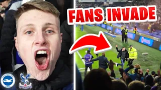 COMPLETE CHAOS At Brighton vs Crystal Palace! *Pitch Invasions* - AwayDays