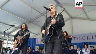 Bon Jovi make surprise performance at US graduation ceremony