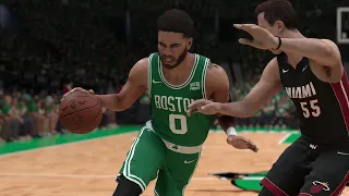 Boston Celtics vs Miami Heat | NBA Playoffs 2024 Game 2 Full Game Highlights (NBA 2K24 Sim)