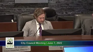 City Council Meeting June 7, 2022