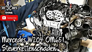 Mercedes W204 OM651 220 | 250 CDI | Steuerkette wechseln | Steuerzeiten | Steuerkettenschaden |