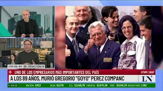 Murió el empresario Gregorio "Goyo" Pérez Companc