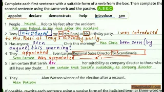 Advanced English Grammar | Unit 22-2 | переход из Active в Passive с разными глаголами