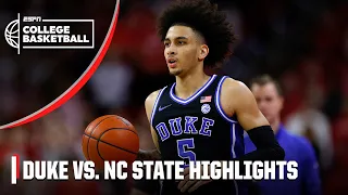 Duke Blue Devils vs. NC State Wolfpack | Full Game Highlights | ESPN College Basketball