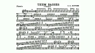 Them Basses March By Getty Herschel Huffine - Piccolo