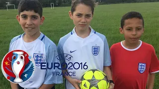 Euro 2016 - England Football Team Highlights and Goals - Reenacted By Kids!