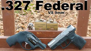 .327 Federal Mag VS 9mm in Short Barrels - Federal Hydrashok Low Recoil