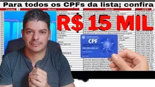 CPFs do BOLSA FAMÍLIA que vão RECEBER o PIX de R$ 15.000 na INDENIZAÇÃO da CAIXA ECONÔMICA