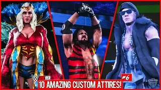WWE 2K19 - 10 Amazing Custom Attires Part 6 ft. Samoa Joe, Charlotte Flair & More!!